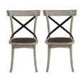 thumbnail image 1 of Progressive Furniture Winslet X-Back Wood Dining Chairs Gingerbread Brown/White, 1 of 4