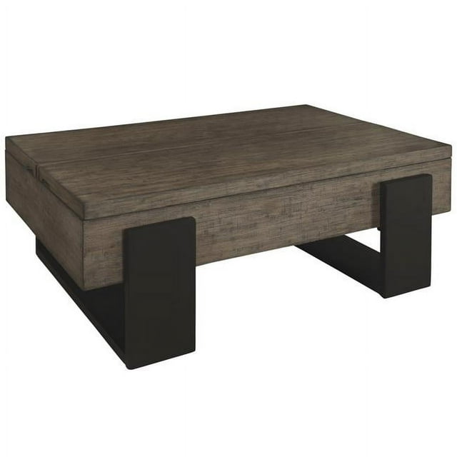 Progressive Furniture Winter Park LiftTop Cocktail Table in Clay/Black