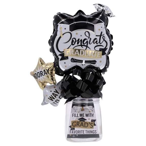Congrats Fillable Container Gift Set with Balloons, Graduation by Way To Celebrate