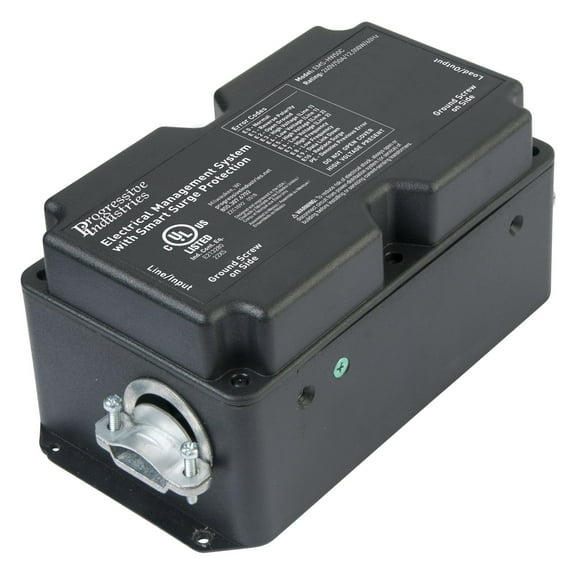 Progressive Industries EMS-HW50C Hardwired RV Electrical Management System Surge Protector With Remote Display, 50 Amp
