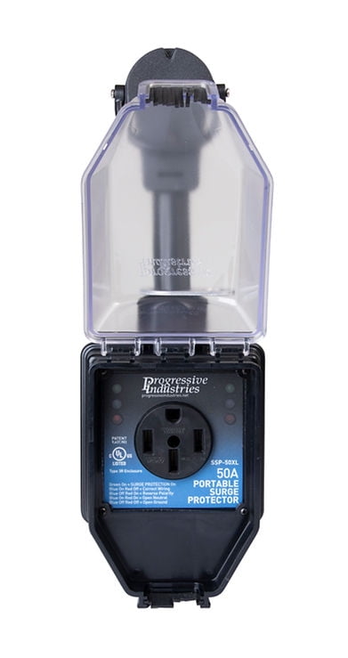 Progressive Industries SSP50X 50A 120/240V Smart RV Surge Protector with Lexan Housing