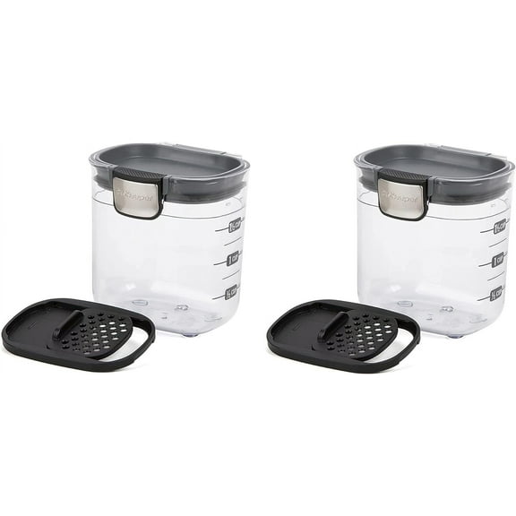 Progressive International PKS-401 1.5 Cup Mini Prokeeper + Airtight Silicone Seal Storage Container Great For Spices & Baking Acessories Set of 2 (PKS-401 (2-pack))