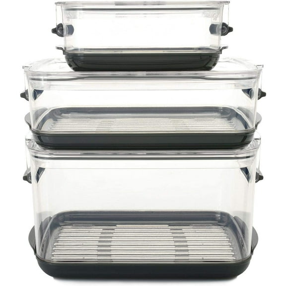 Progressive Furniture Clear Food Storage Container (3 Count)