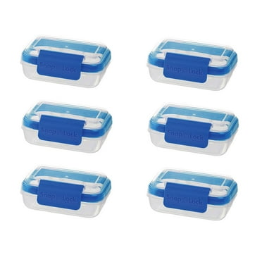 Progressive International Snaplock 1 Cup Plastic Snack Container (6 Pack)