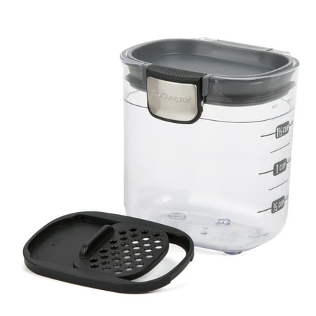Progressive Mini ProKeeper+ Food Storage Container, 1.5 Cups, Grey
