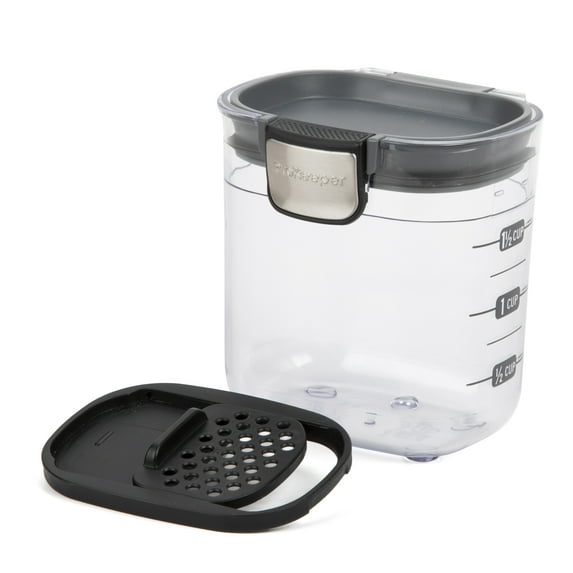 Progressive Mini ProKeeper+ Food Storage Container, 1.5 Cups, Grey