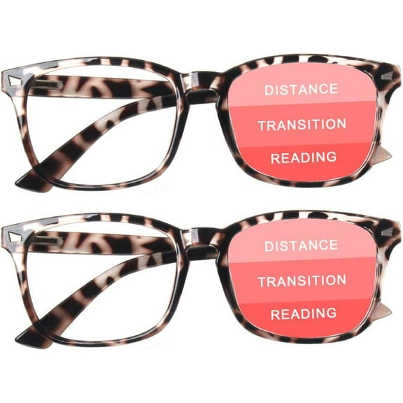 Progressive Multifocal Computer Glasses Women Men Blue Light Blocking Reading Spring Hinge Readers