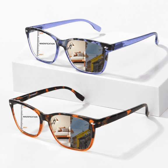 Progressive Multifocal Reading Glasses For Women Photochromic Gray Sunglassesblockingputer Readers