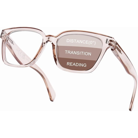 Progressive Multifocal Reading Glasses for Women Men, Anti Glare Blue Light Blocking Multifocus Computer