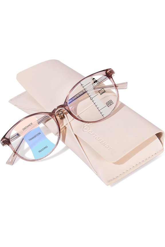 Progressive Multifocal Reading Glasses for Women Men, TR90 Blue Light Computer Readers Anti Glare/Eyestrain