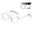 thumbnail image 1 of Progressive Multifocus Reading Glasses Metal Photochromic Transition Pilot, 1 of 4