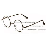 Progressive No Line Multifocus Round Metal Reading Glasses   Tri-Focal Reader for Clear Vision at Multiple Distances 7025 +2.75