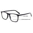 thumbnail image 1 of Progressive No-Line Reading Glasses – Zero Power Top | Clear Distance Vision with Bottom Magnification CR23 +1.50, 1 of 4
