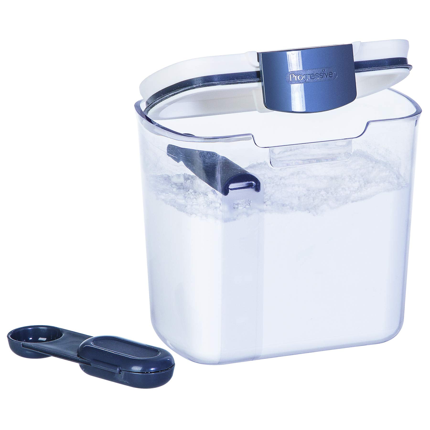 Clear BPA-Free Plastic Powdered Sugar Storage Container with Flip Top Lid
