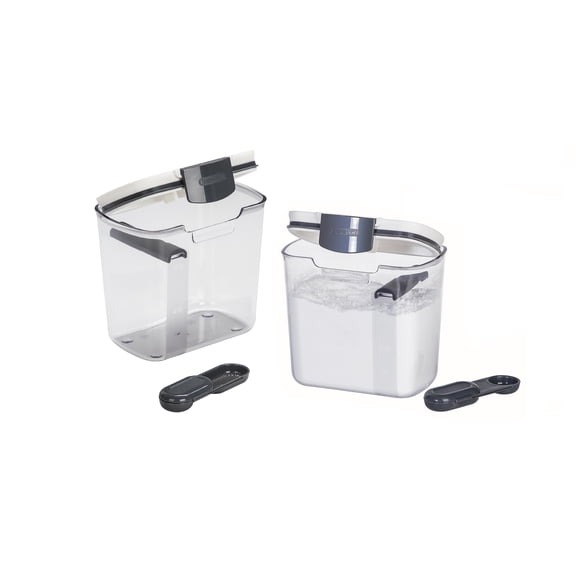 Progressive ProKeeper 2-Piece Clear Food Storage Canister Set Standard