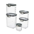 thumbnail image 1 of Progressive ProKeeper+ 9 Piece Clear Baker's Food Storage Container Set with Accessories, Grey, 1 of 8