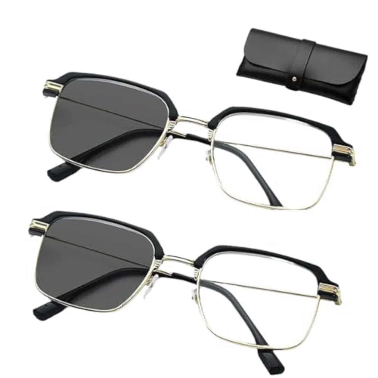 Progressive Reading Glasses for Women & Men, Lightweight PC Design with ...