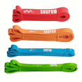 thumbnail image 1 of Progressive Resistance Bands Set (3/4/5-Pack) - Heavy Duty Workout Bands for Strength Training & Pull-Up Assistance (5-175lb) w/Guide & Bag, 1 of 7