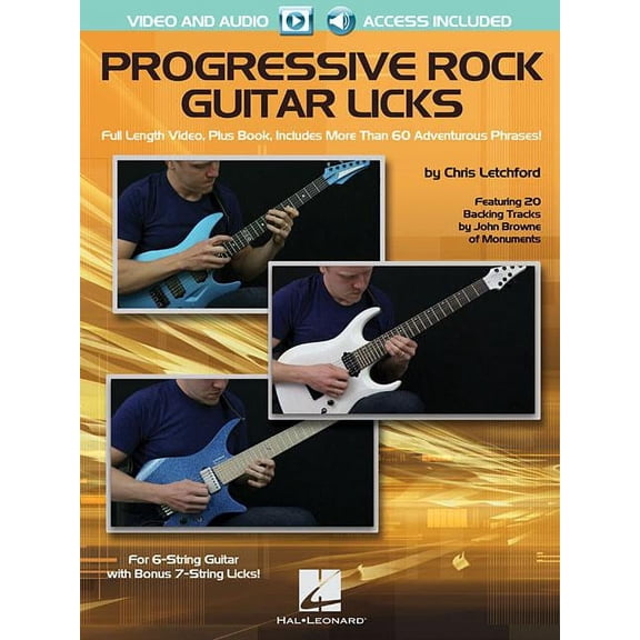 Progressive Rock Guitar Licks: Featuring 20 Backing Tracks by John Browne of Monuments