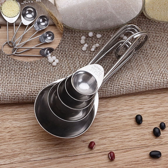 Progressive Stainless Steel 5-Piece Silver Measuring Spoon Set