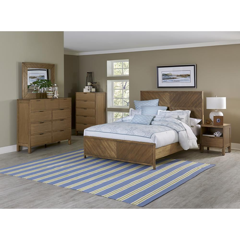 Jute Tan Transitional 5-Drawer Chest with Soft Close