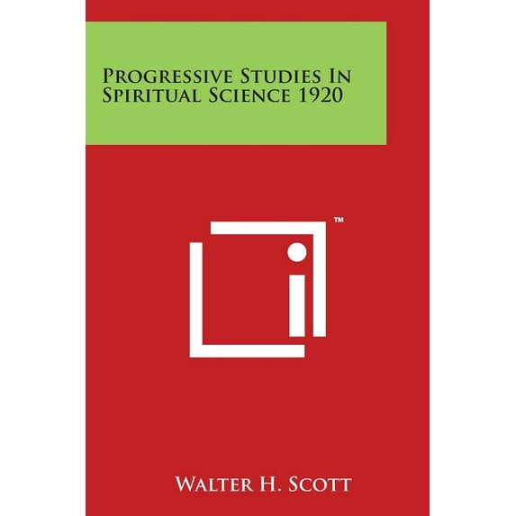 Progressive Studies in Spiritual Science 1920, (Paperback)