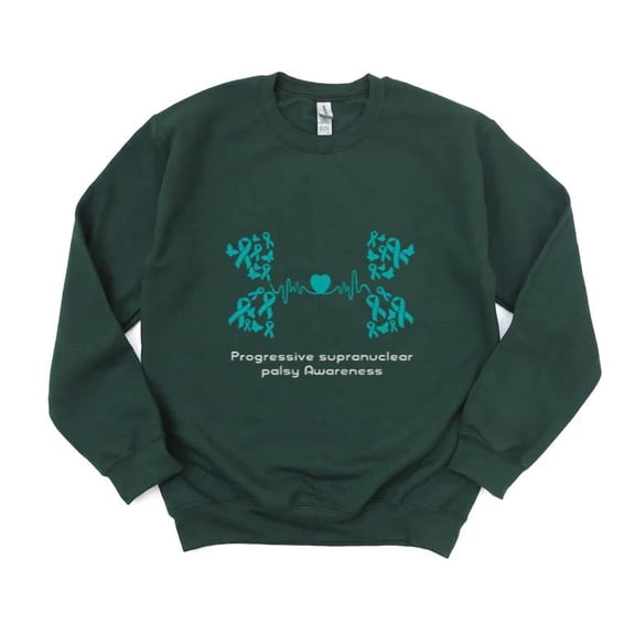 Progressive Supranuclear Palsy PSP Awareness Support Ribbon Neuro Hope SweatShirt Unisex, up to 5XL