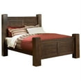 thumbnail image 1 of Progressive Trestlewood King Poster Bed in Mesquite Pine, 1 of 3
