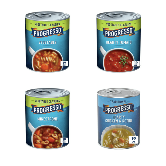 Progresso 8-Can Soup Variety A Quick, Nutritious Selection of Hearty Soups