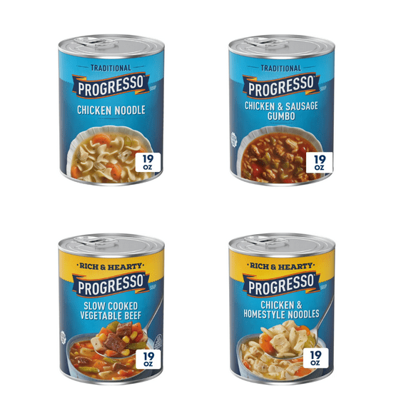 Progresso 8-Soup Quick Meal Pack  Wholesome, Hearty Soups for Busy Lifestyles