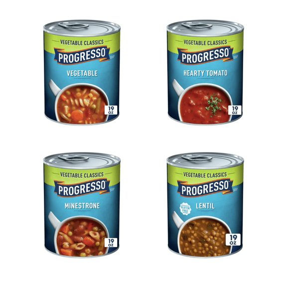 Progresso 8-Variety Hearty Meal Pack Delicious Soups That Warm Your Heart