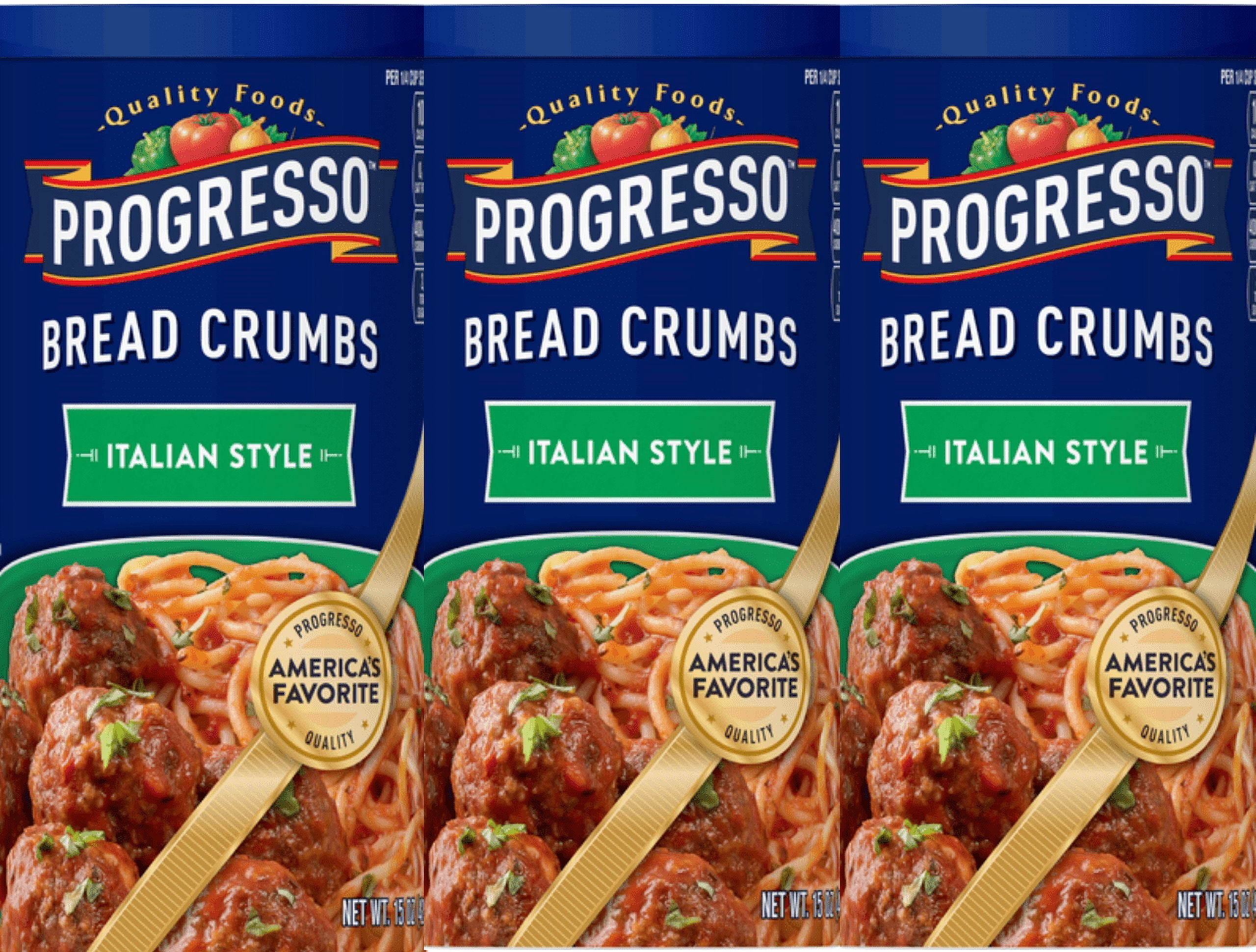 Progresso Bread Crumbs, Italian Style pack of 3