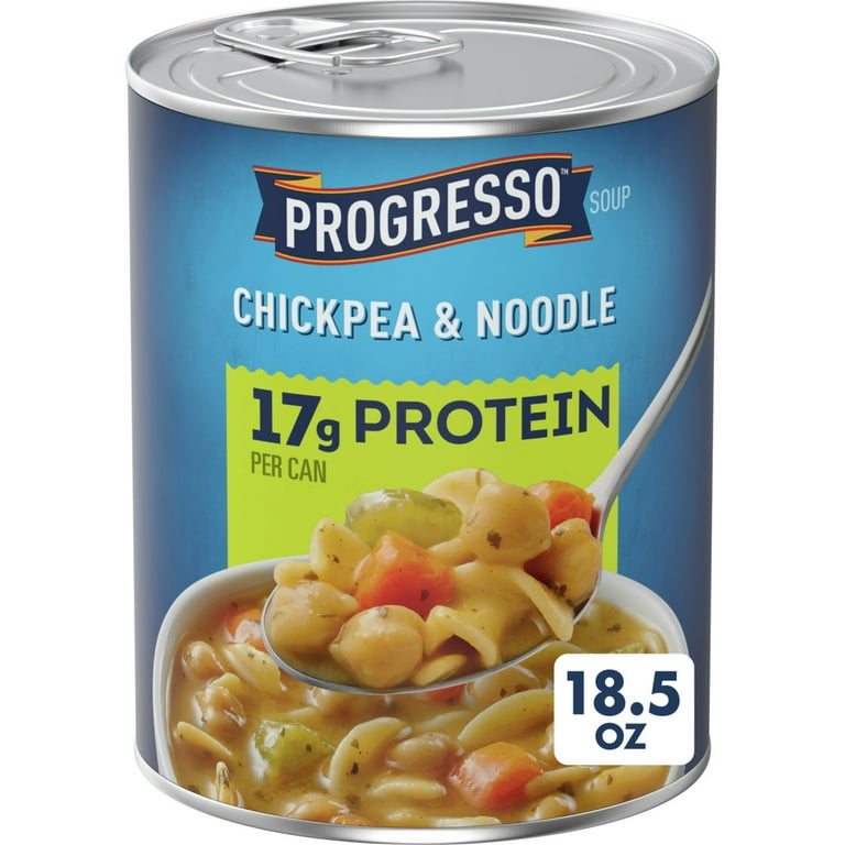 Progresso Vegetarian Chickpea & Noodle Protein Soup, 18.5 oz