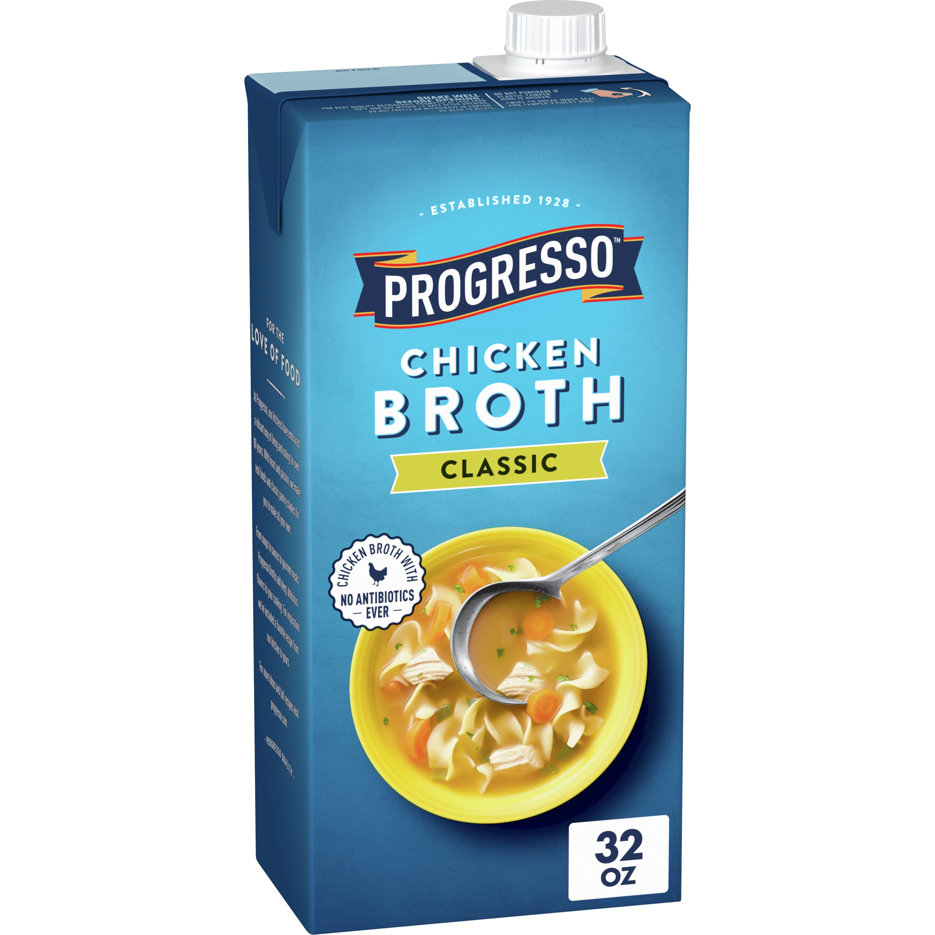 Progresso Classic Chicken Broth, Gluten Free, 32 oz.