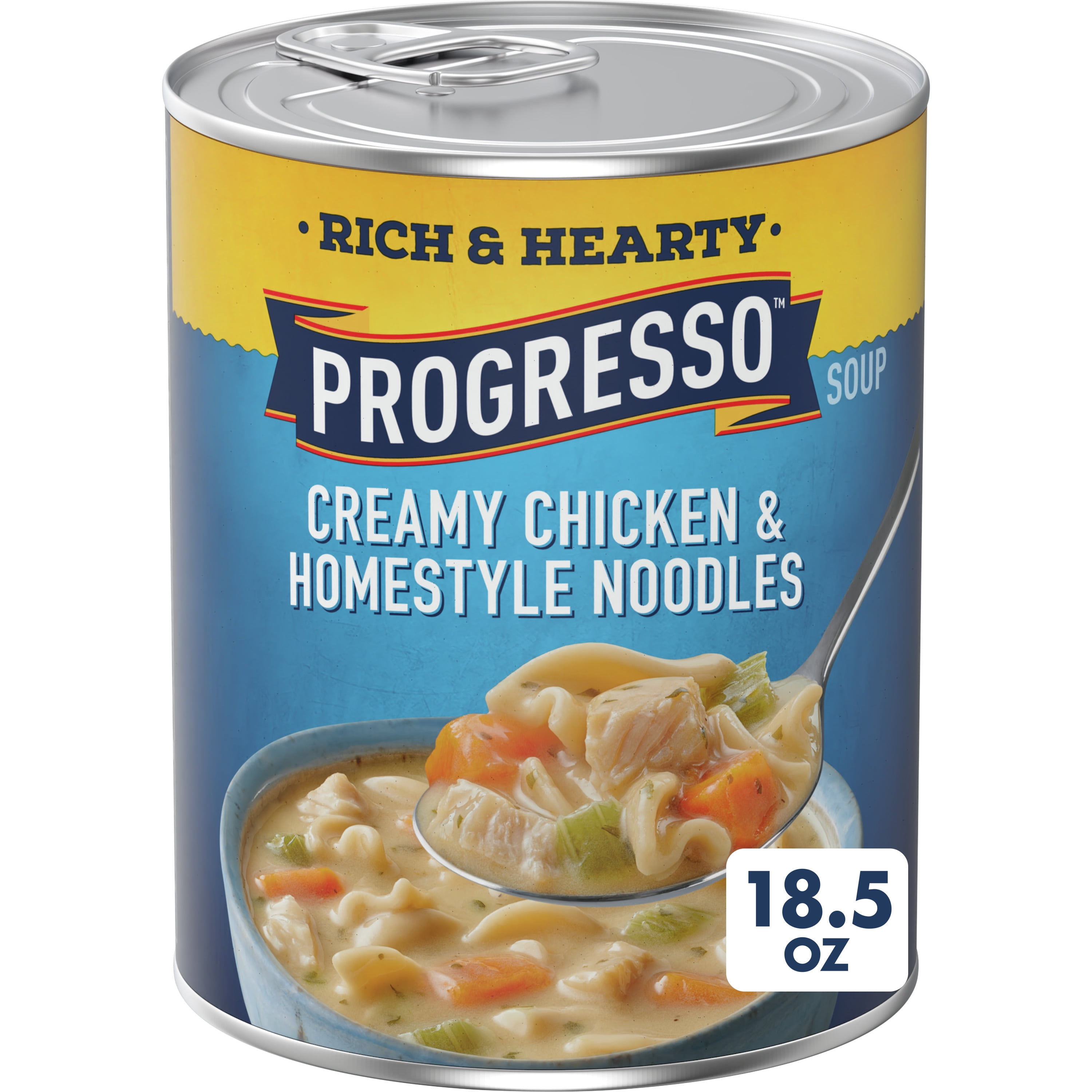 Progresso Creamy Chicken & Homestyle Noodles Soup, Rich & Hearty Canned