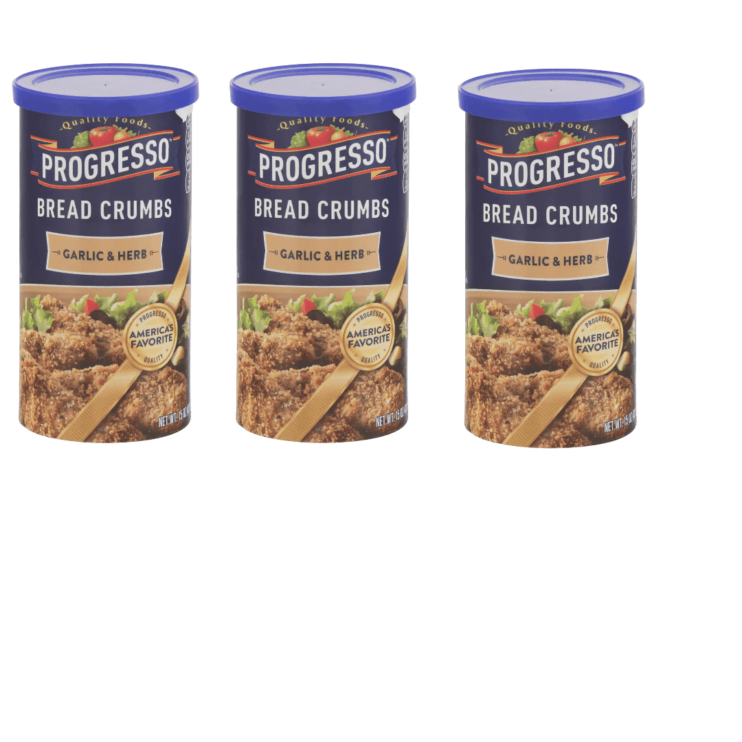 Progresso Garlic and Herb Bread Crumbs, 15 oz pack of 3
