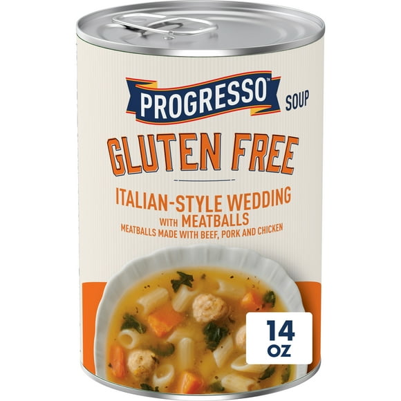 Progresso Gluten Free Italian-Style Wedding With Meatballs Canned Soup, 14 oz.