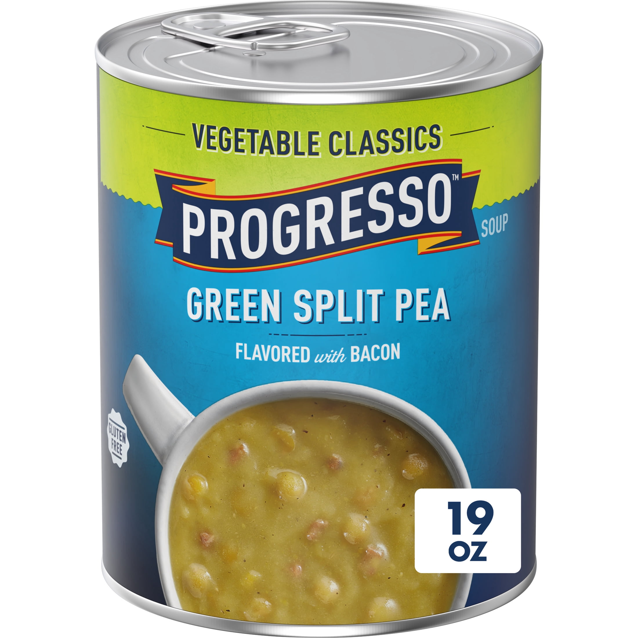 Progresso Green Split Pea Soup, Vegetable Classics Canned Soup, Gluten Free, 19 oz