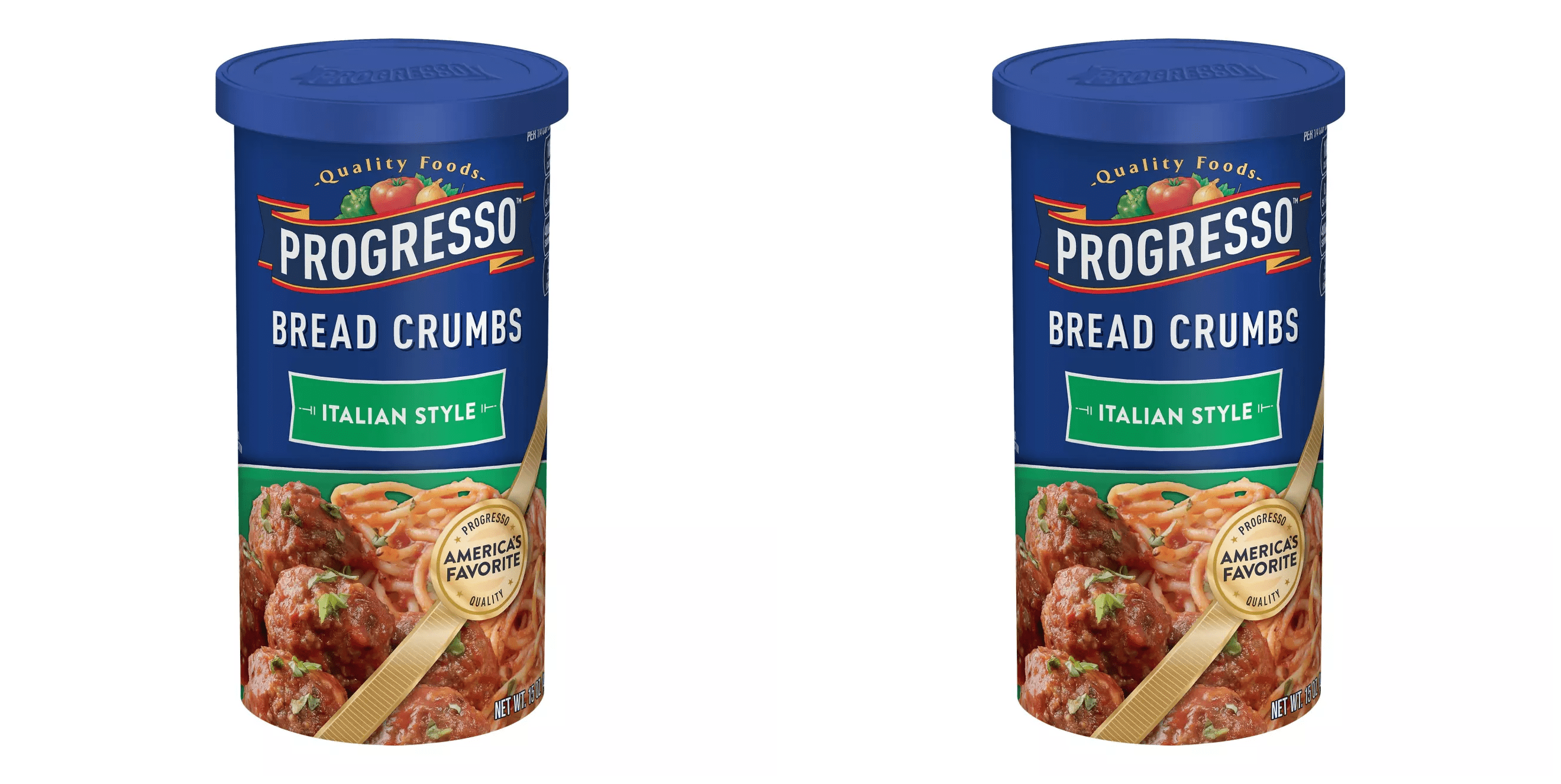 Progresso Italian Style Bread Crumbs, 15 oz - Italian Breadcrumbs,Pack of 2
