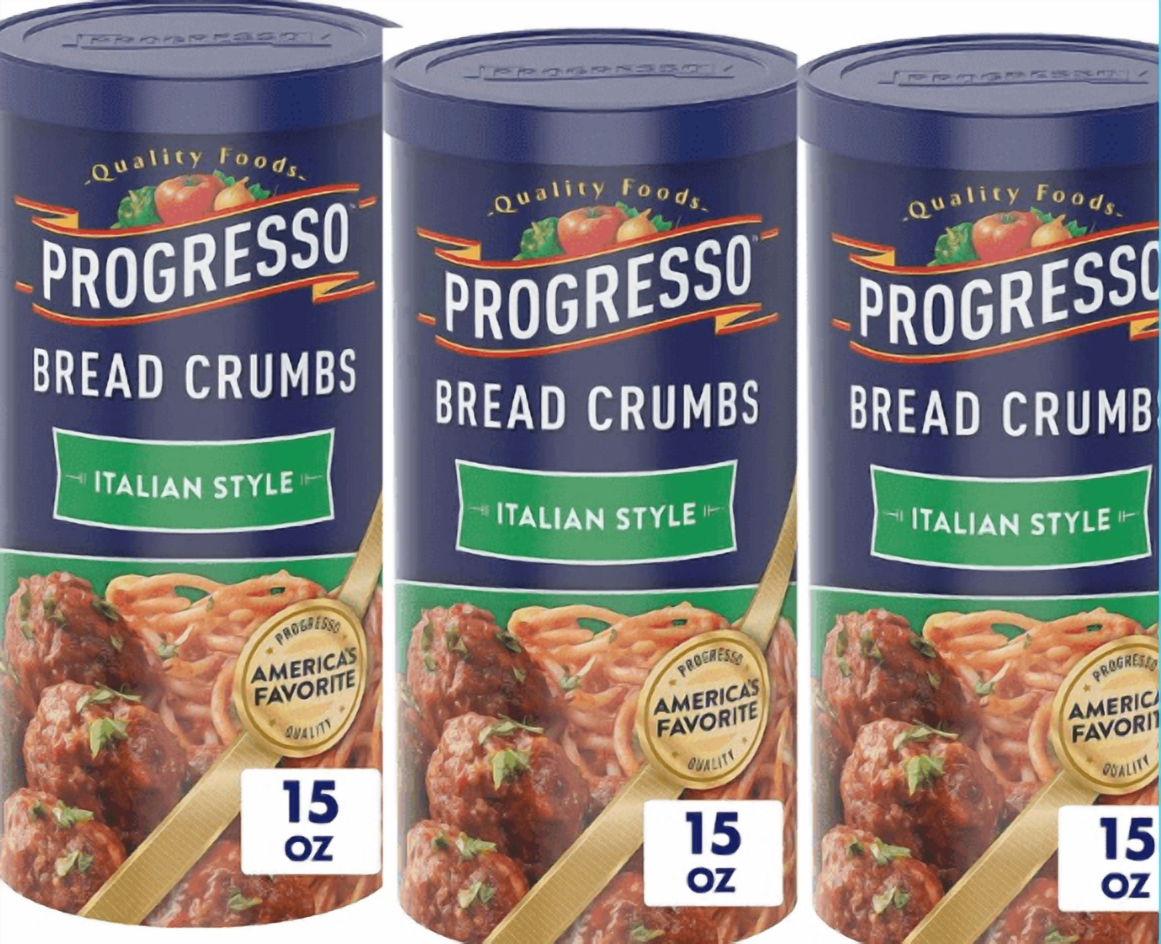 Progresso, Italian Style Bread Crumbs, 15 oz. pack of 3
