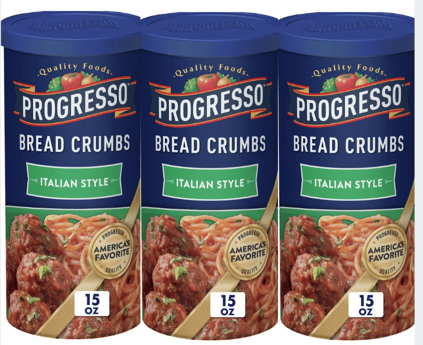Progresso Italian Style Bread Crumbs 15oz pack of 3