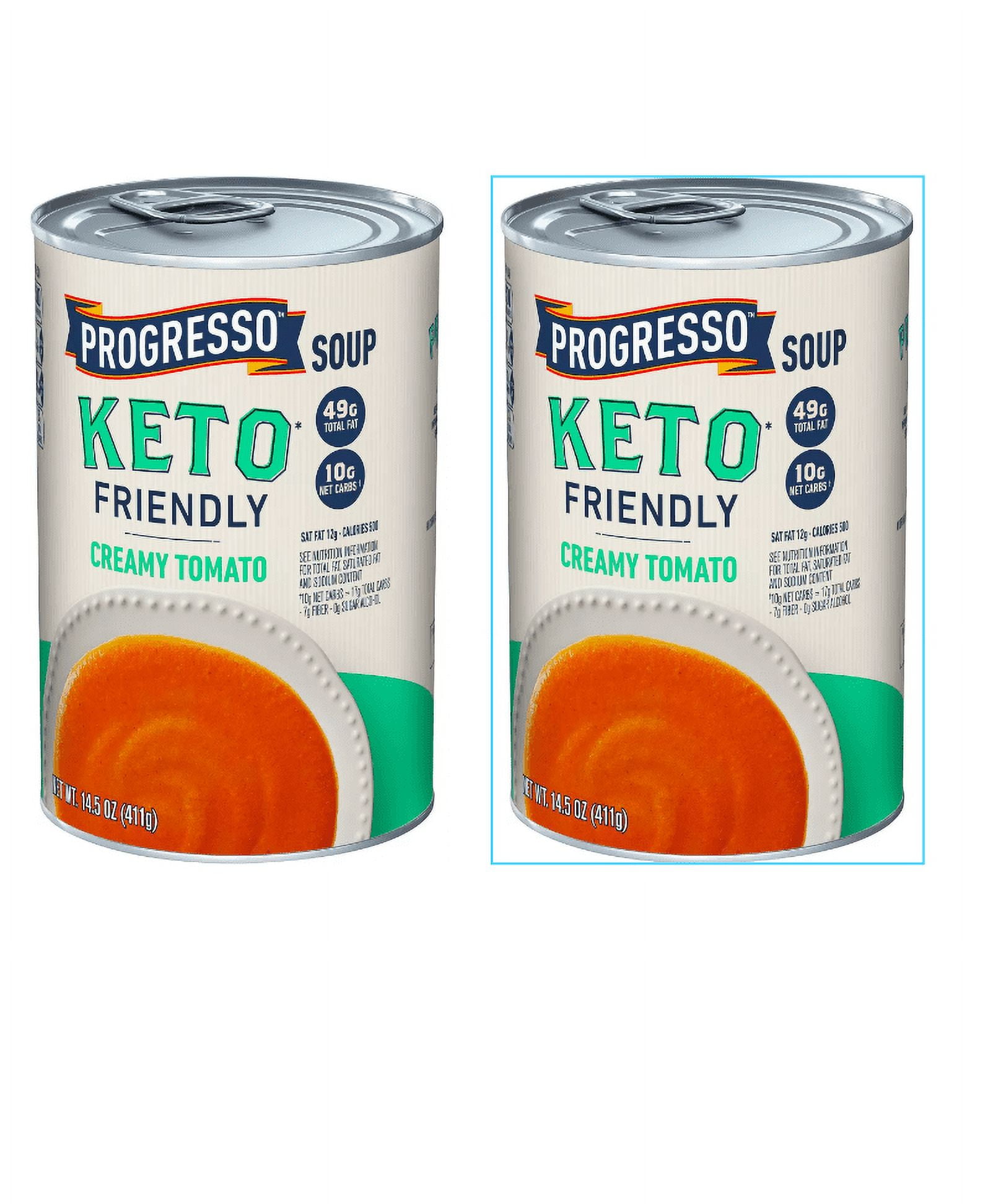 Progresso Keto Friendly Gluten Free Creamy Tomato Soup - 14.5oz pack of 2