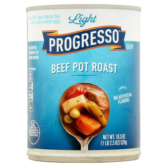 Progresso Light, Beef Pot Roast Soup, Gluten Free, 18.5 oz. (Pack of 4)
