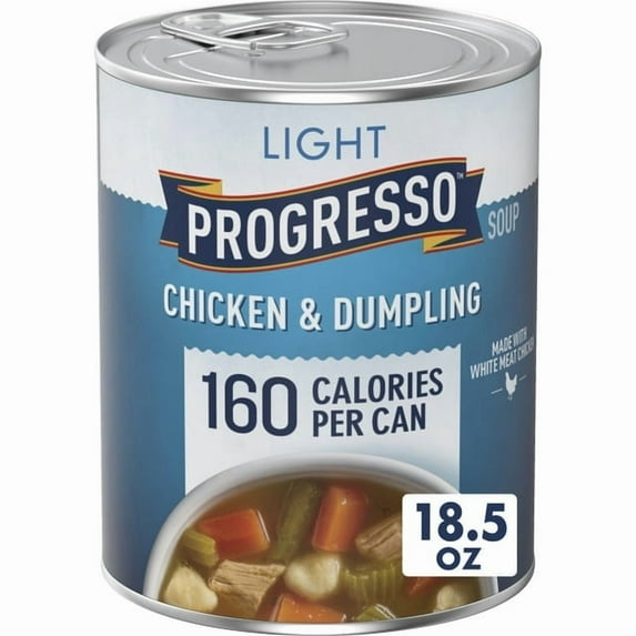 Progresso Light Canned Soup, Chicken and Dumpling Soup 18.5 oz (Pack of 5)