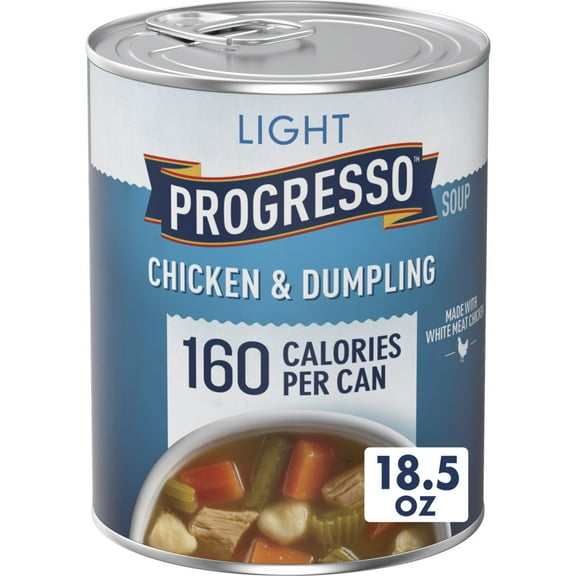 Progresso Light Canned Soup, Chicken and Dumpling Soup, 18.5 oz