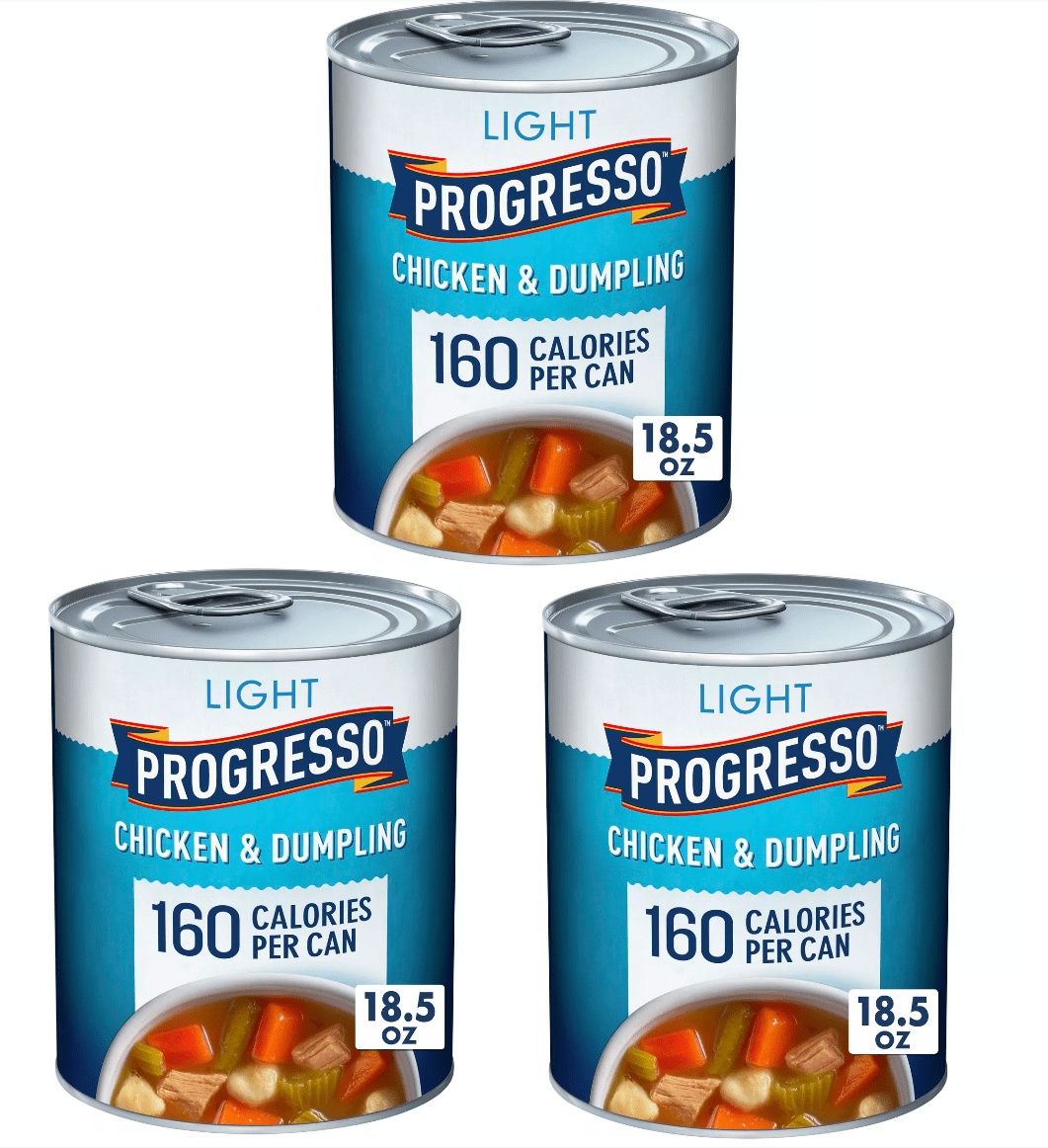 Progresso Light Chicken & Dumpling Soup 18.5oz pack of 3