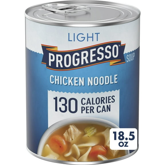 Progresso Light Chicken Noodle Soup, Ready To Serve Canned Soup, 18.5 oz. (Pack of 6)