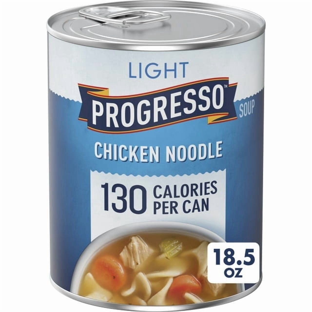 Progresso Light Chicken Noodle Soup, Ready to Serve Canned Soup 18.5 oz (Pack of 3)