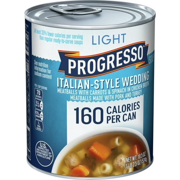 Progresso Light, Italian-Style Wedding Canned Soup, 18.5 oz