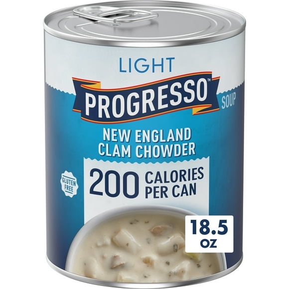 Progresso Light, New England Clam Chowder Soup, Gluten Free, 18.5 oz.